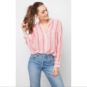 Rails Charli Button Down Shirt In Bristol Stripe sz S